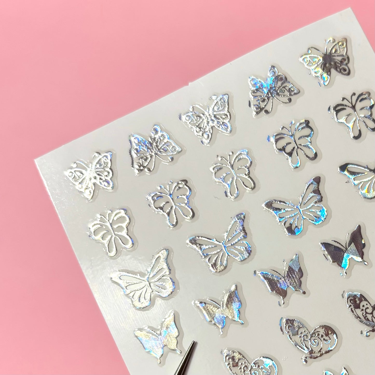 Silver butterflies HD010
