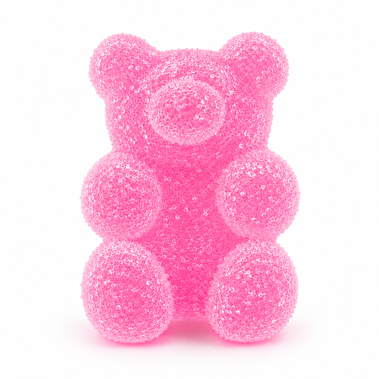 Osito efecto chuche rosa 2Uds
