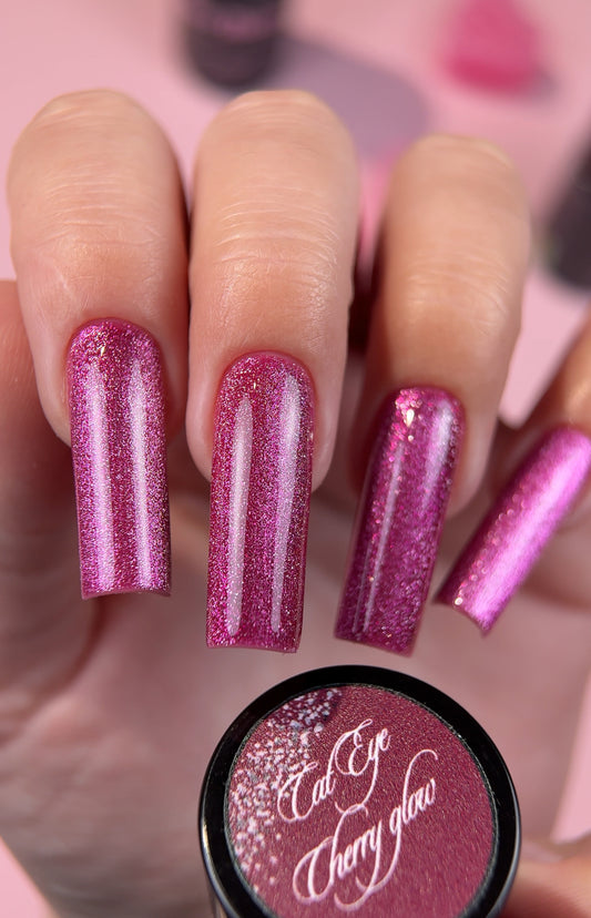 NEW 🔥" Cat eye Cherry glow " ESMALTE | GEL POLISH