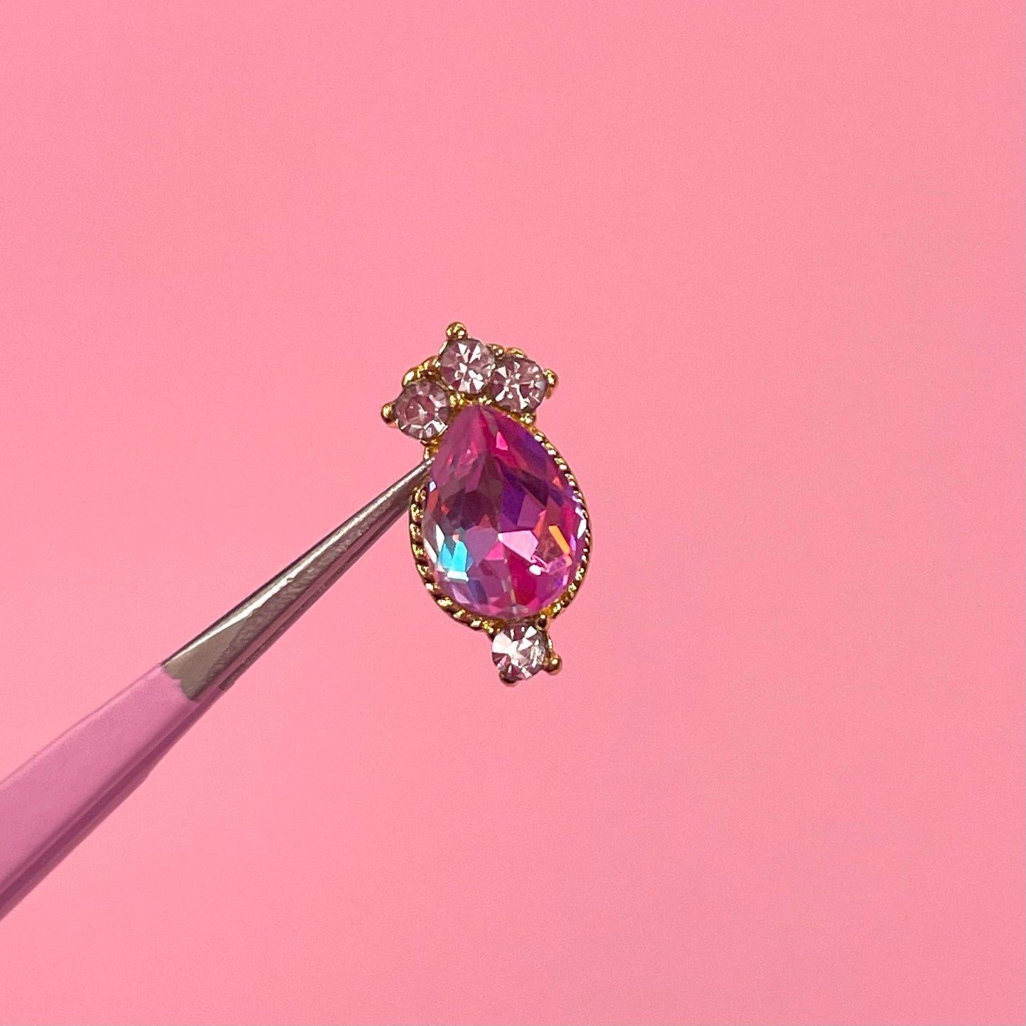 Magenta aurora cristal 2Uds