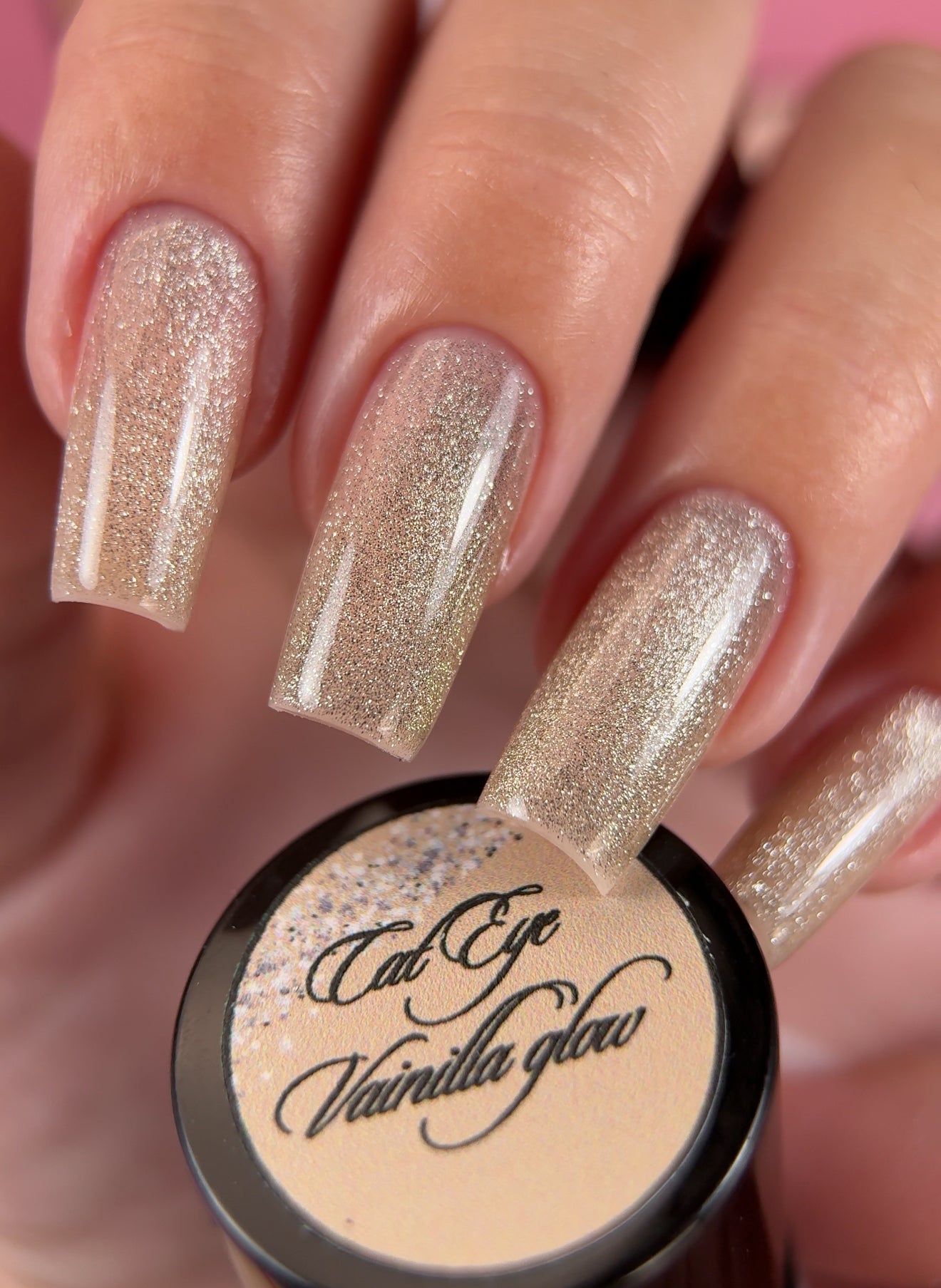 "Cat eye Vainilla glow " ESMALTE | GEL POLISH
