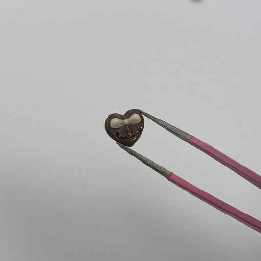 Chocolatina corazón lacito 2 Uds