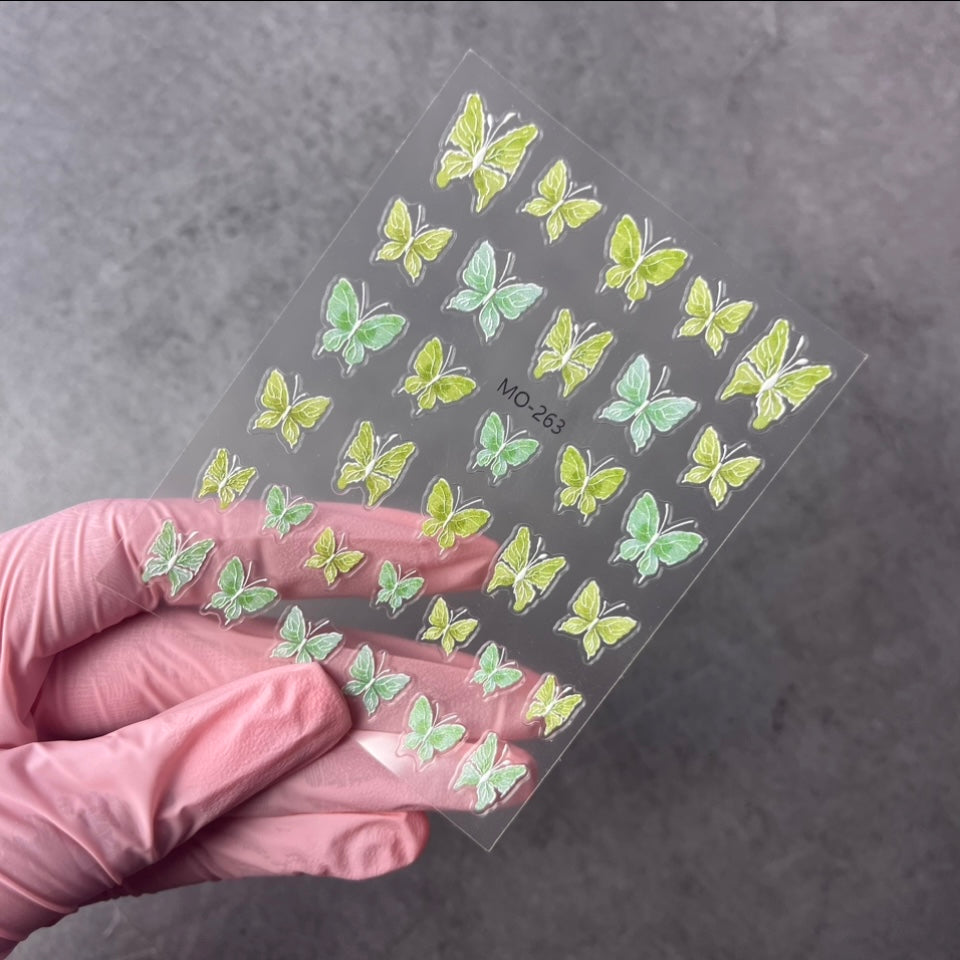 Mariposas pastel