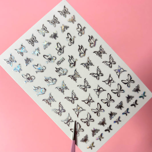 Silver butterflies 003