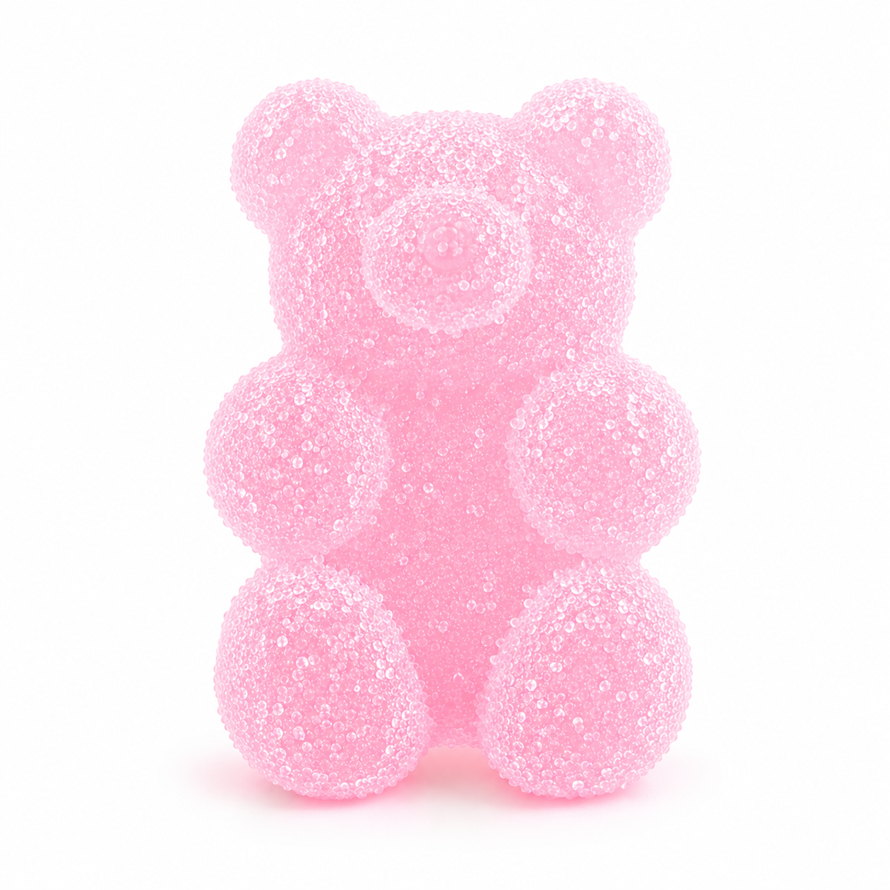 Osito efecto chuche rosa claro 2Uds
