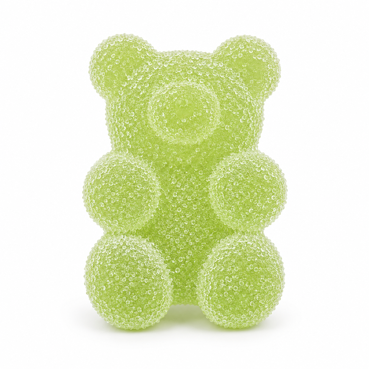 Osito efecto chuche verde 2Uds