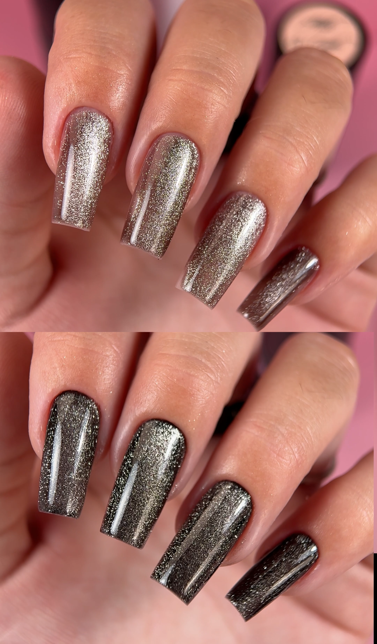 " Cat eye Expresso glow " ESMALTE | GEL POLISH
