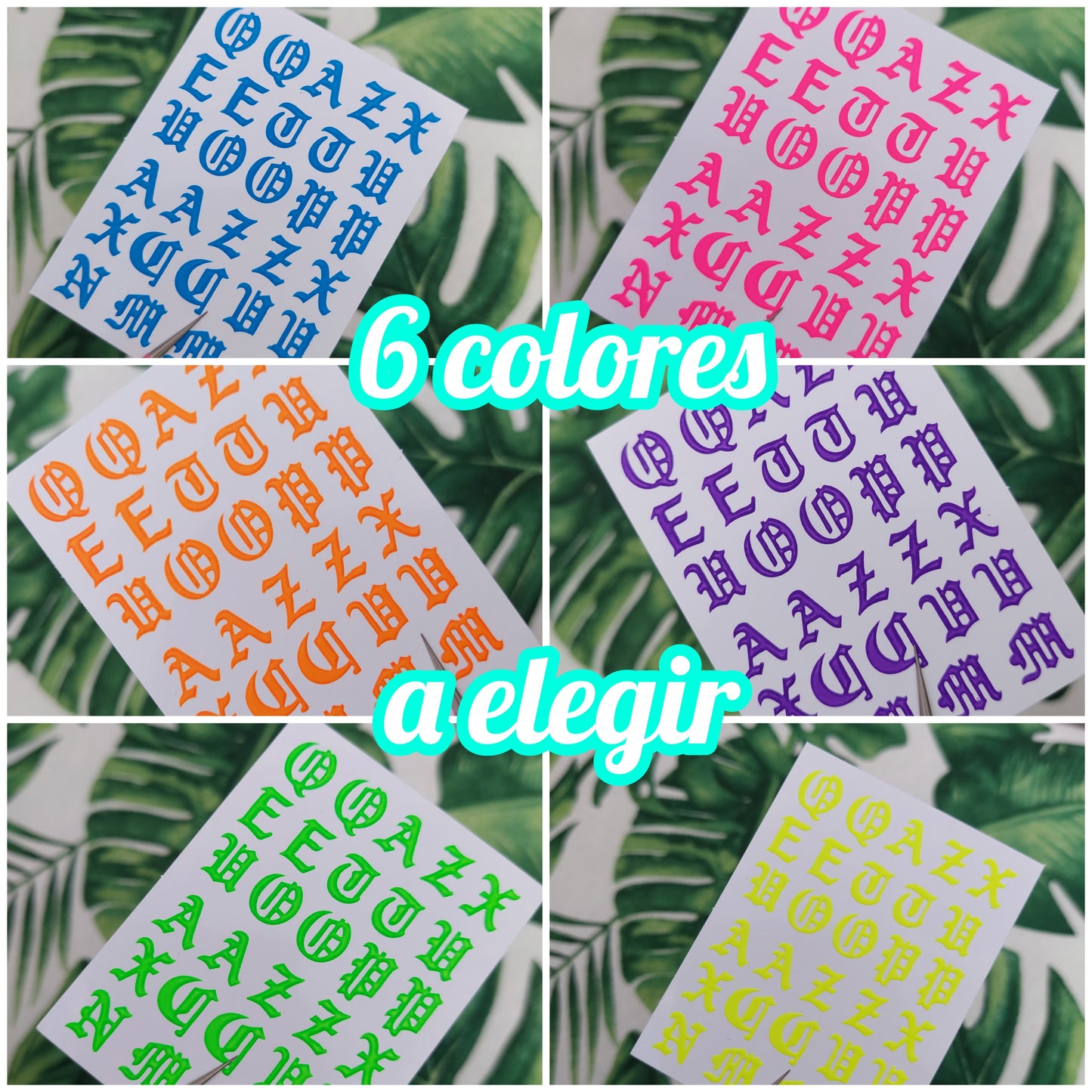Letras góticas neón