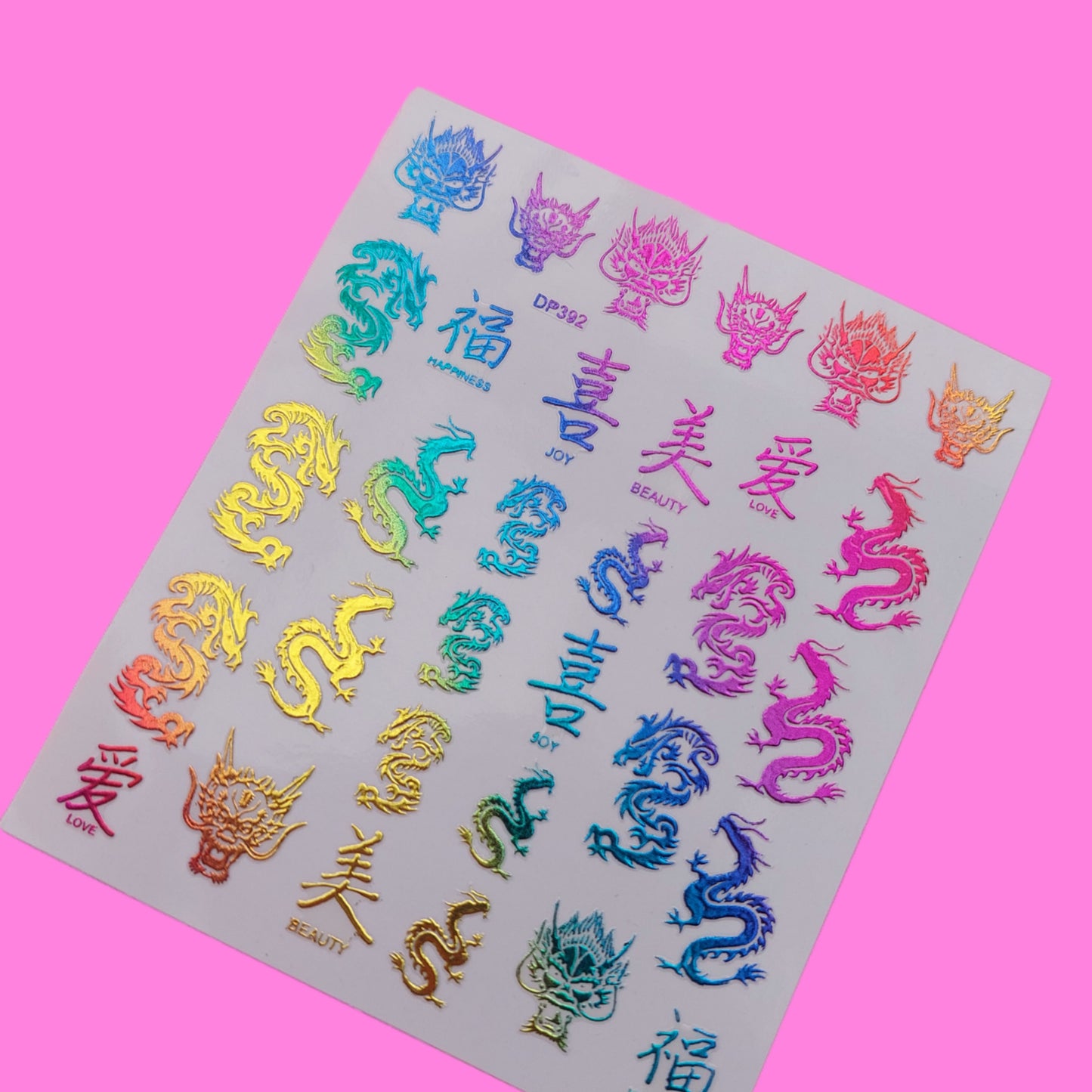 Dragones & letras chinaa