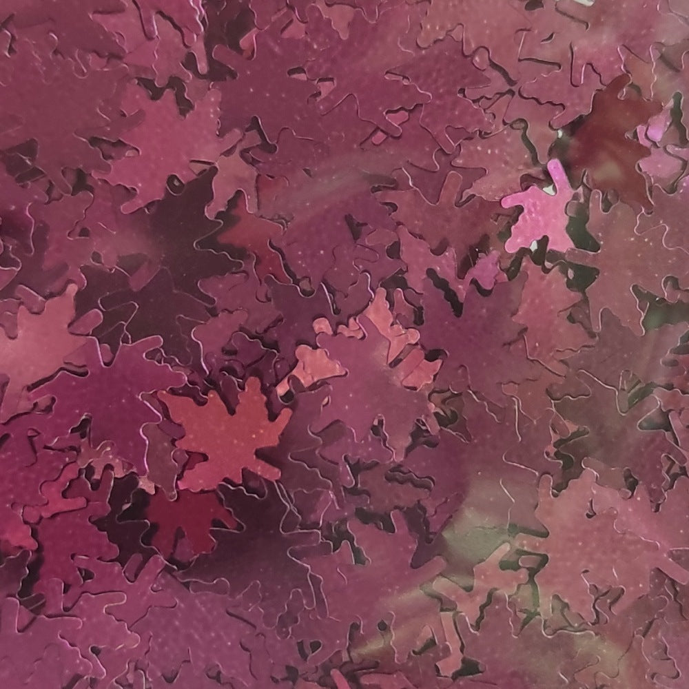 Hojitas otoñales burdeos