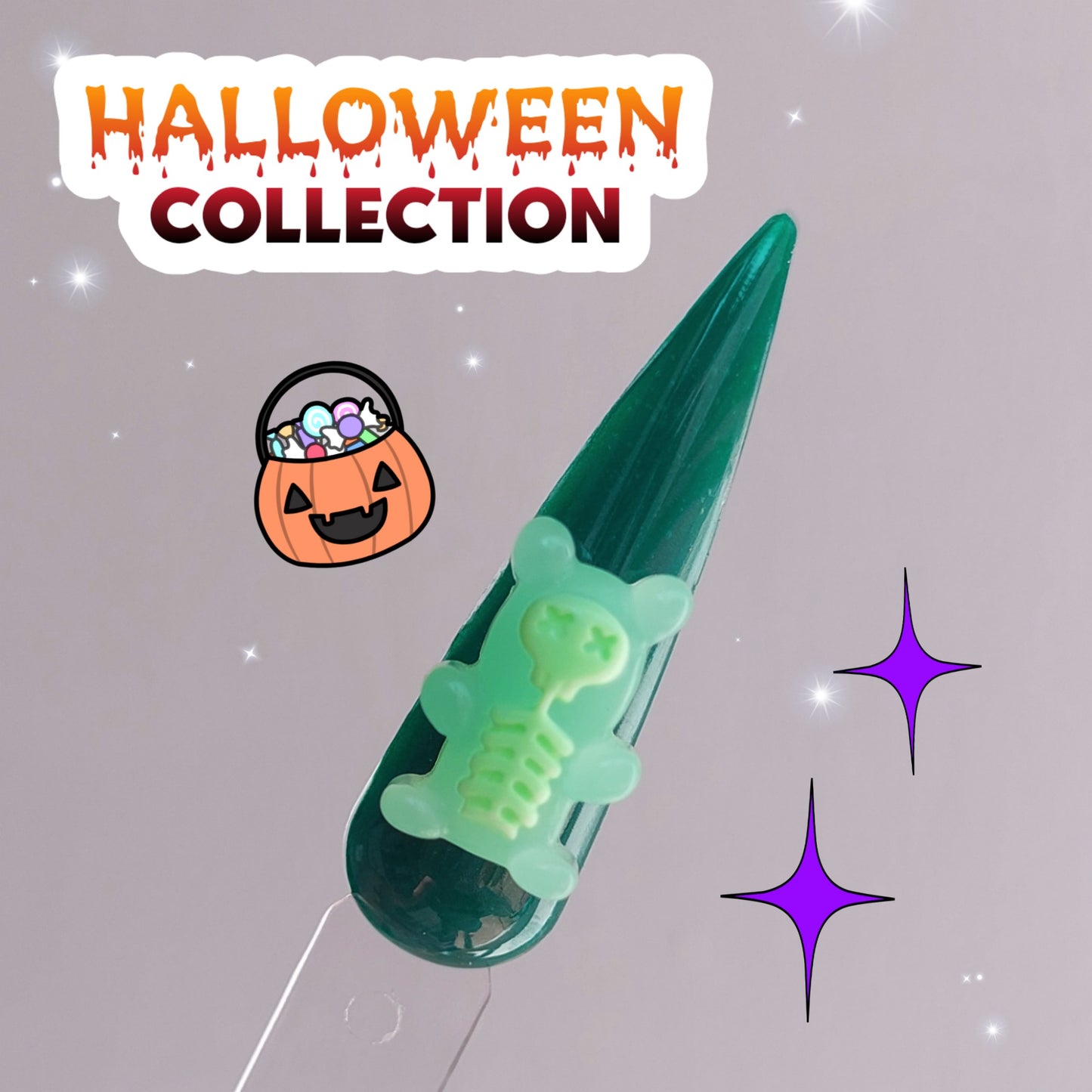 Osito calavera tuttifrutti💀💚PACK 2 uds