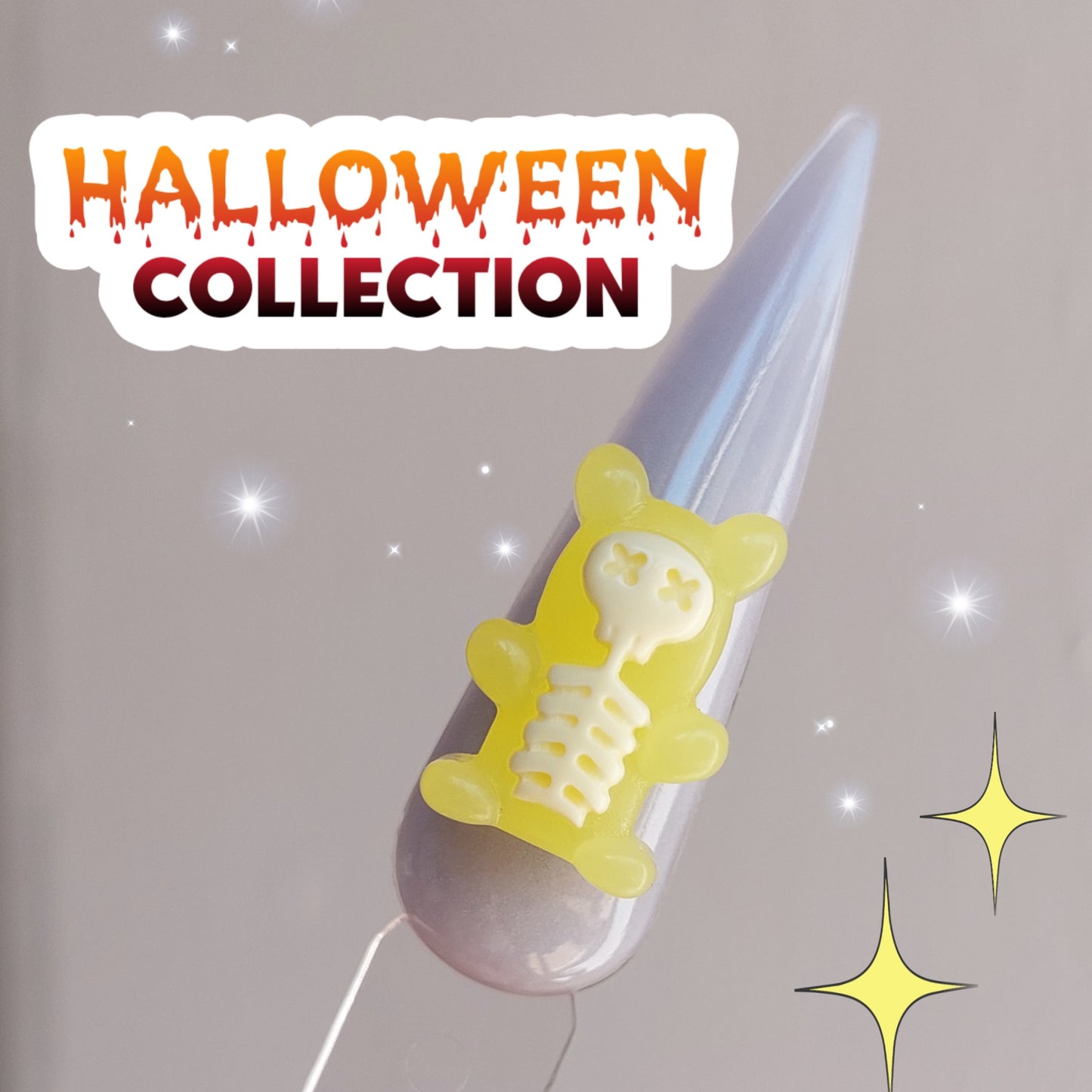 Osito calavera lemon💀💛PACK 2 uds