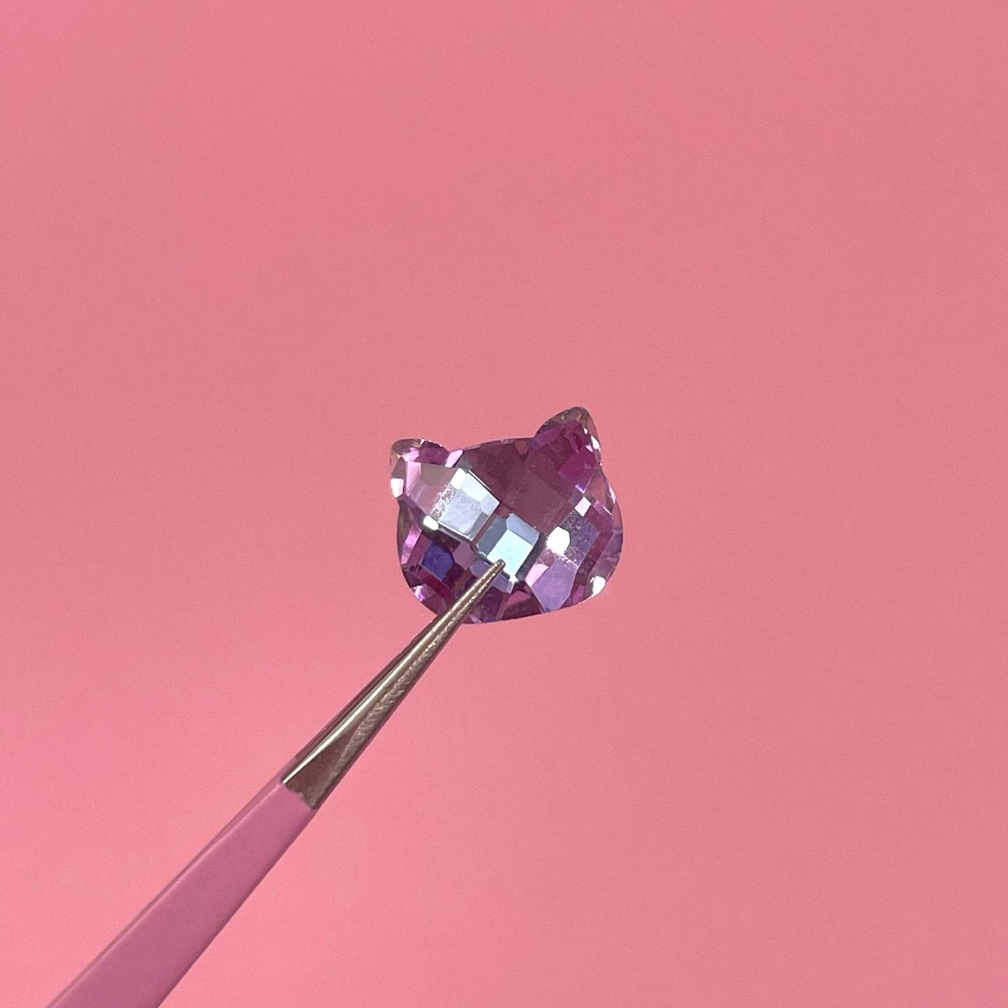 Gatita lilac full crystal  2Uds