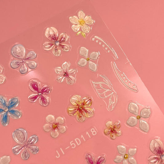 Flores 3D Sticker 18