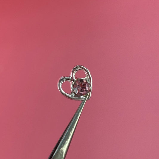 Corazón brillito x2 Uds