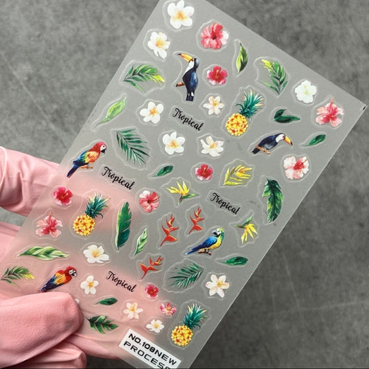 Tropical stickers