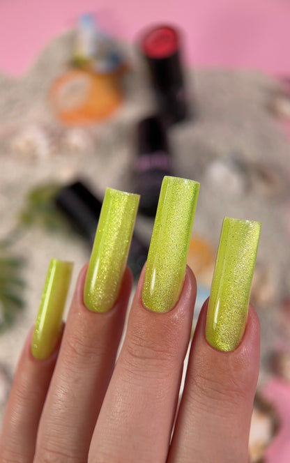 " Cat eye Green Lima " ESMALTE | GEL POLISH