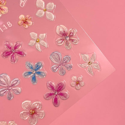 Flores 3D Sticker 18