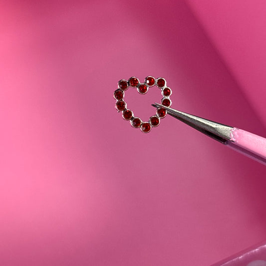 Corazón endiamantado x2Uds