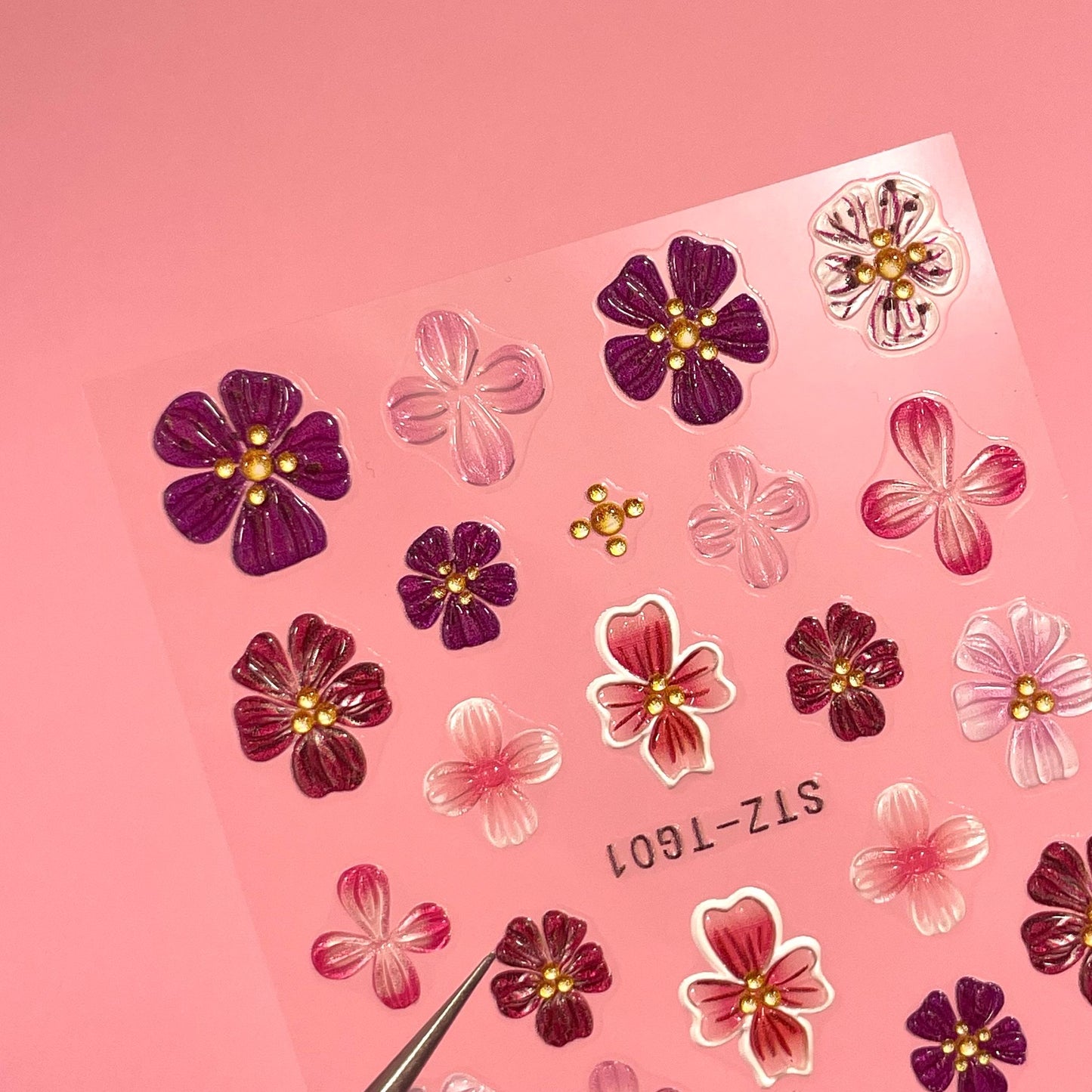 Flores 3D Sticker orchid