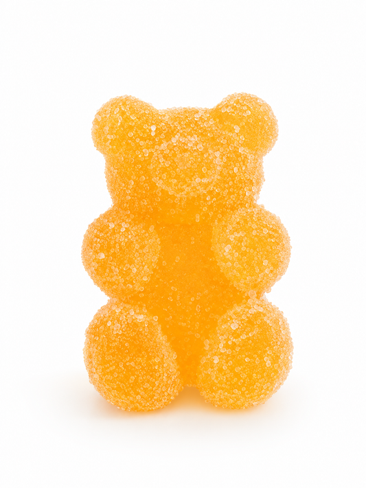 Osito efecto chuche naranja 2Uds
