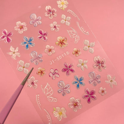 Flores 3D Sticker 18