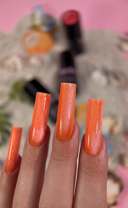 " Cat eye Juicy Orange " ESMALTE | GEL POLISH