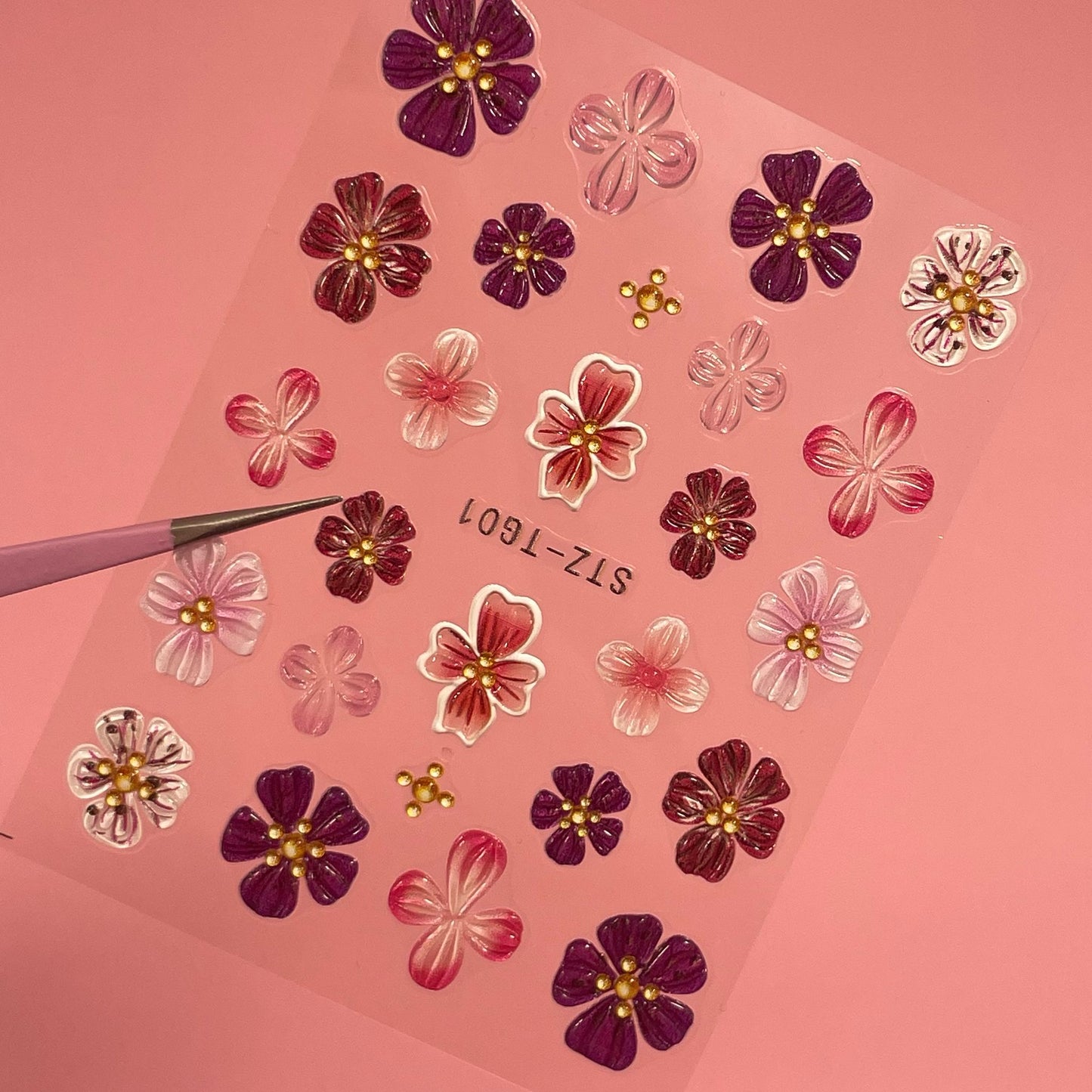Flores 3D Sticker orchid