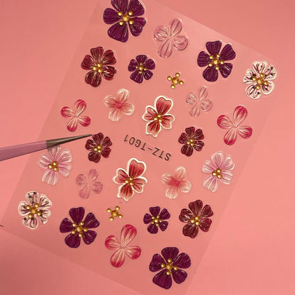 Flores 3D Sticker orchid