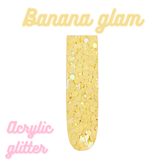 Acrílico Banana glam20g