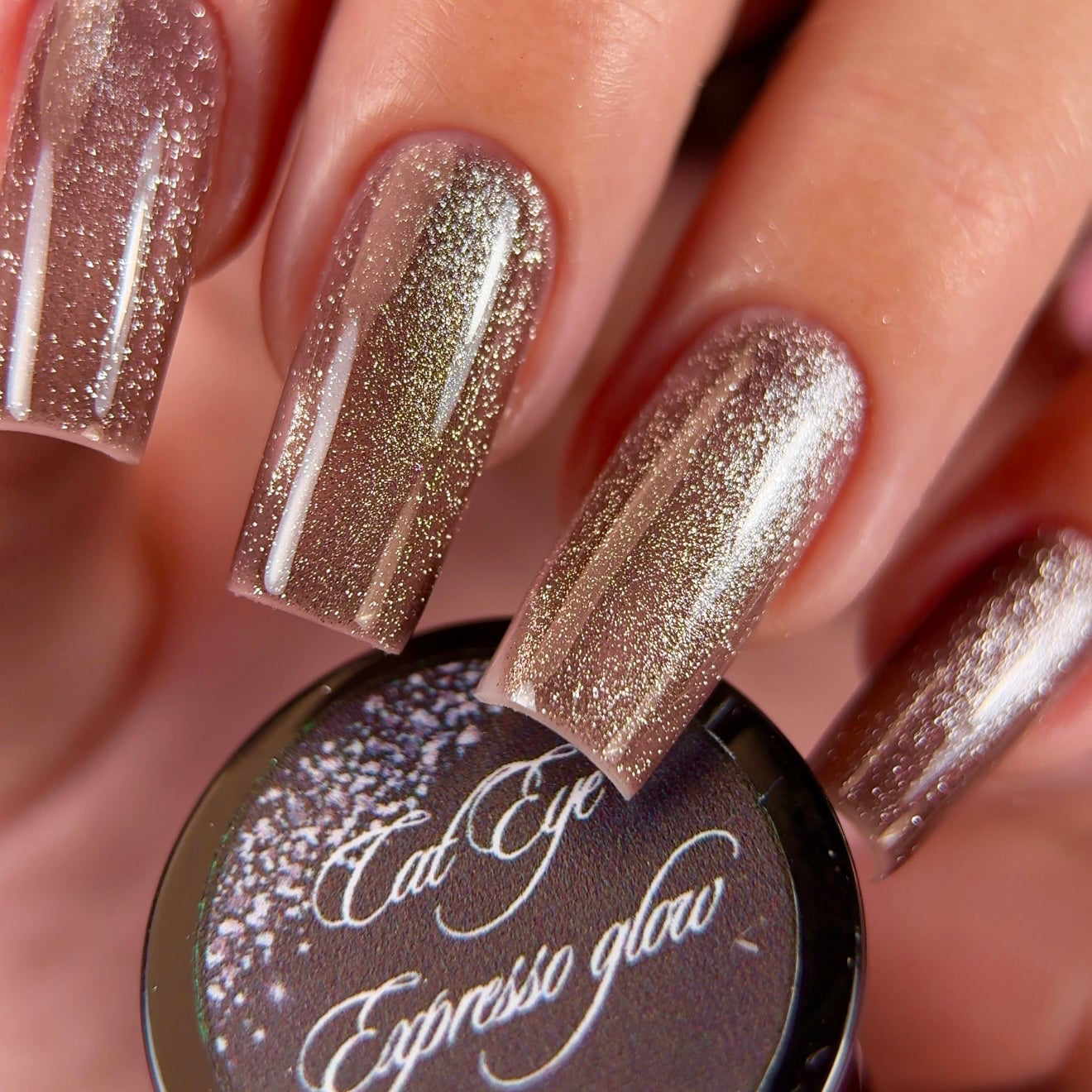 " Cat eye Expresso glow " ESMALTE | GEL POLISH