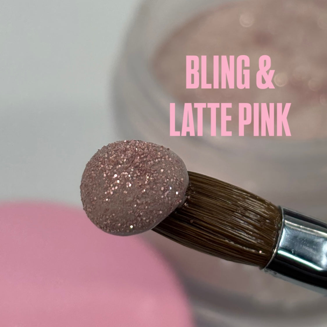 Acrílico BLING & LATTE PINK 20g