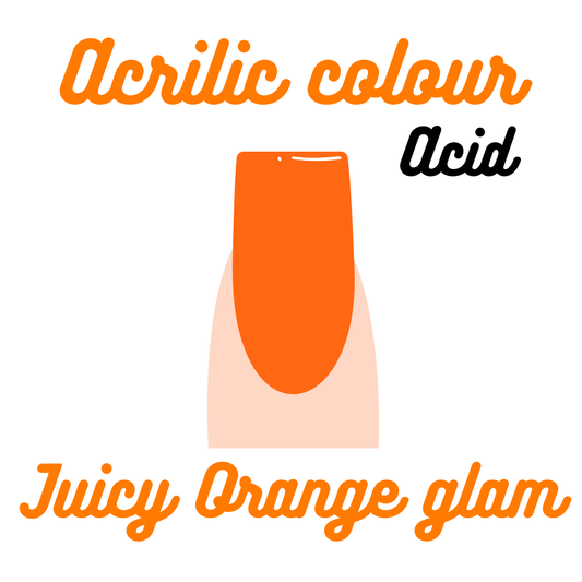 Acrilico Juicy orange glam 20g