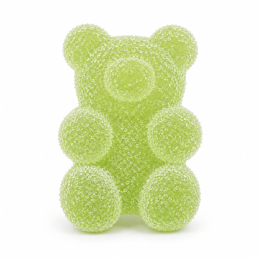 Osito efecto chuche verde  2Uds