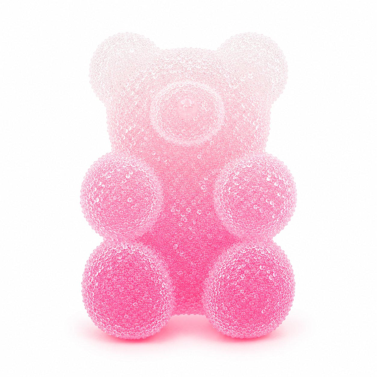 Osito efecto chuche degradado rosa 2Uds
