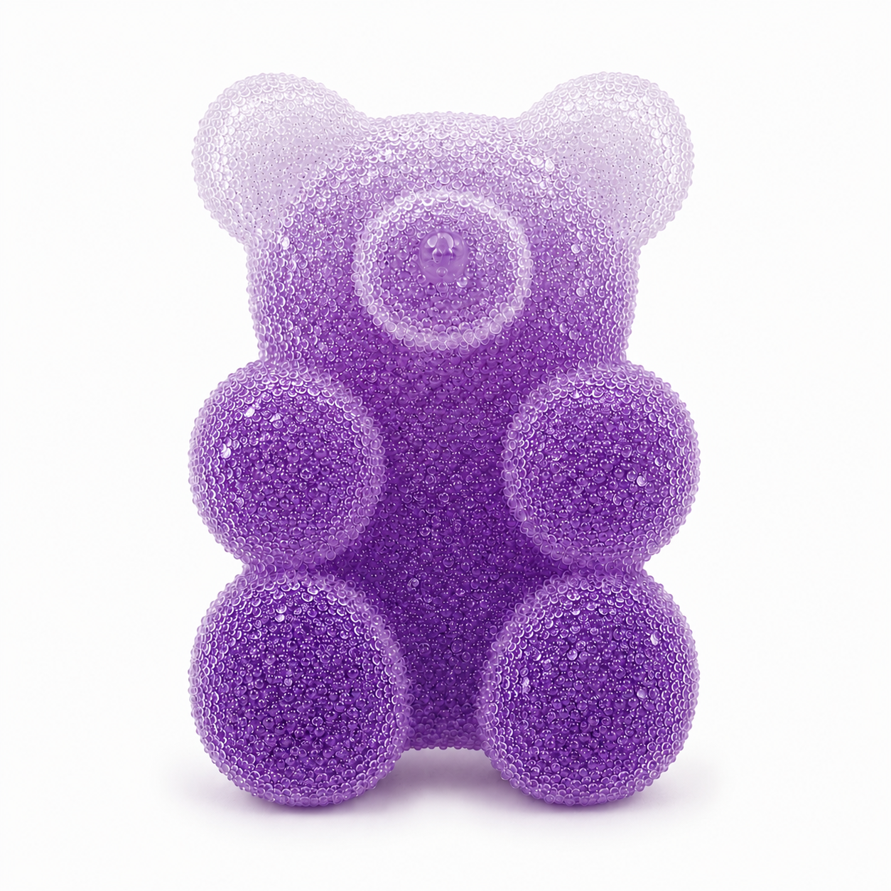 Osito efecto chuche degradado morado 2Uds