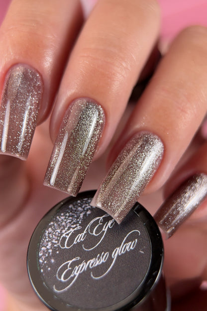 "Cat eye Expresso glow " ESMALTE | GEL POLISH