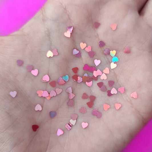 Corazones salmón y varios colores a elegir