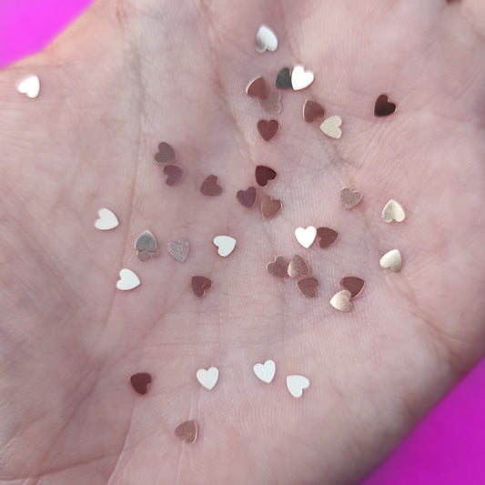 Corazones salmón y varios colores a elegir
