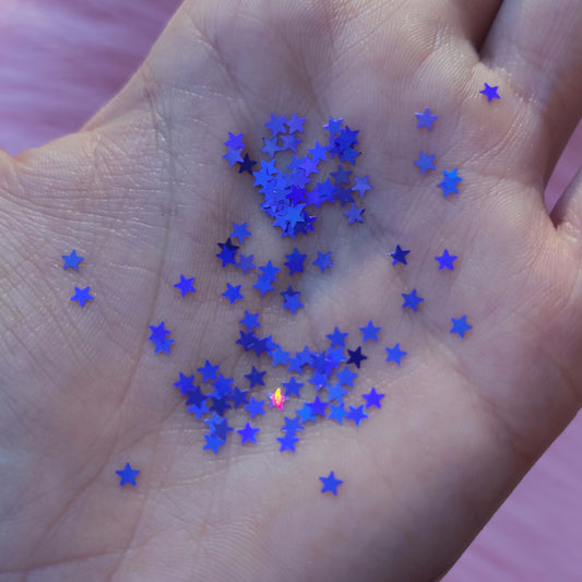 Estrellitas holográficas en varios colores