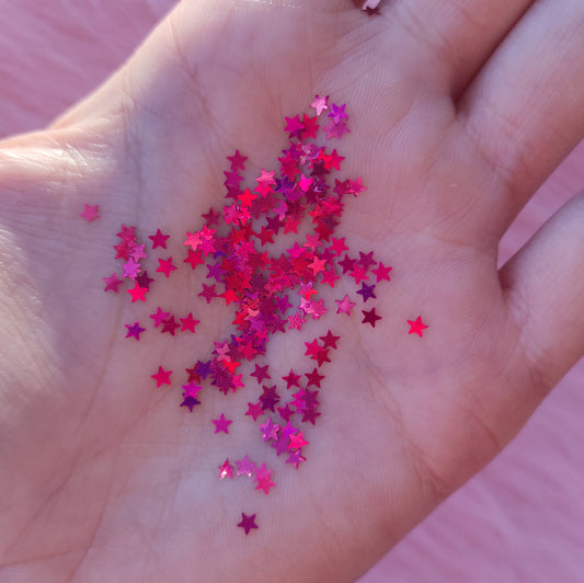 Estrellitas holográficas en varios colores