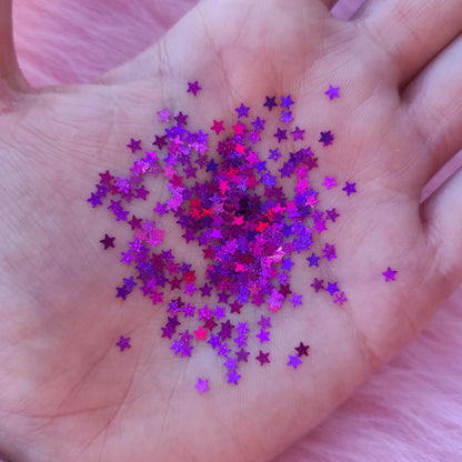 Estrellitas holográficas en varios colores