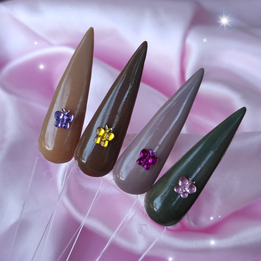 Mini mariposas efecto cristal"PACK 4UDS"