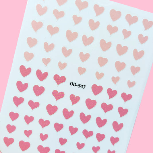 Corazones rosa nudes 🤍💞 DD547