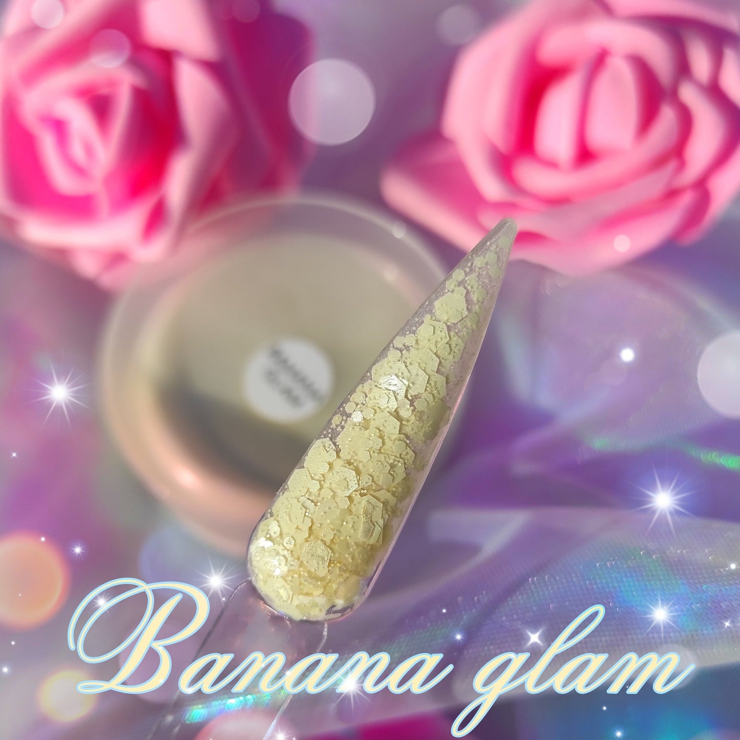Acrílico Banana glam20g